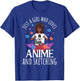 Just A Girl Who Loves Anime and Sketching Anime Lovers T-Shirt - T-Shirt | Royal