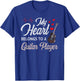 I Love My Guitar Player Husband Wife Gifts Valentines T-Shirt - T-Shirt | Royal