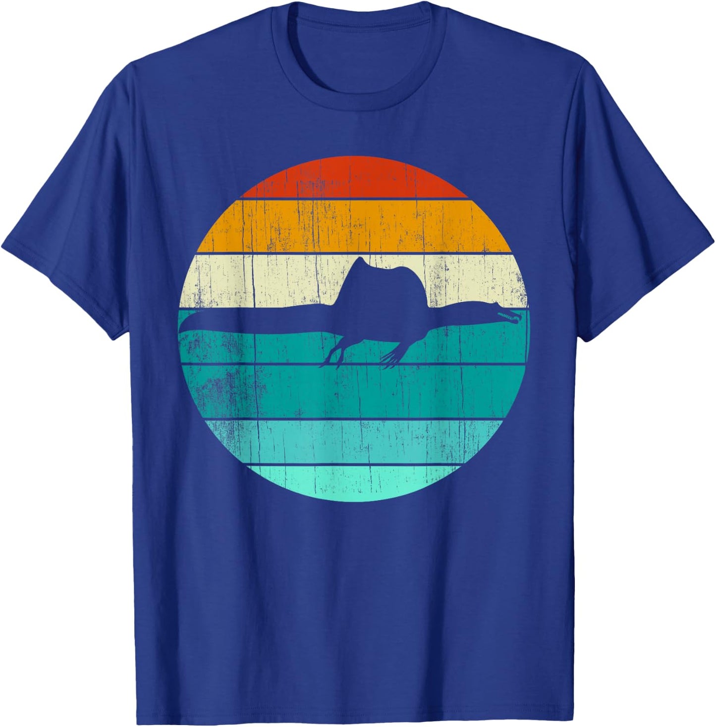 Spinosaurus Vintage Retro Sunset - Dinosaur Lover T-Shirt - T-Shirt | Royal