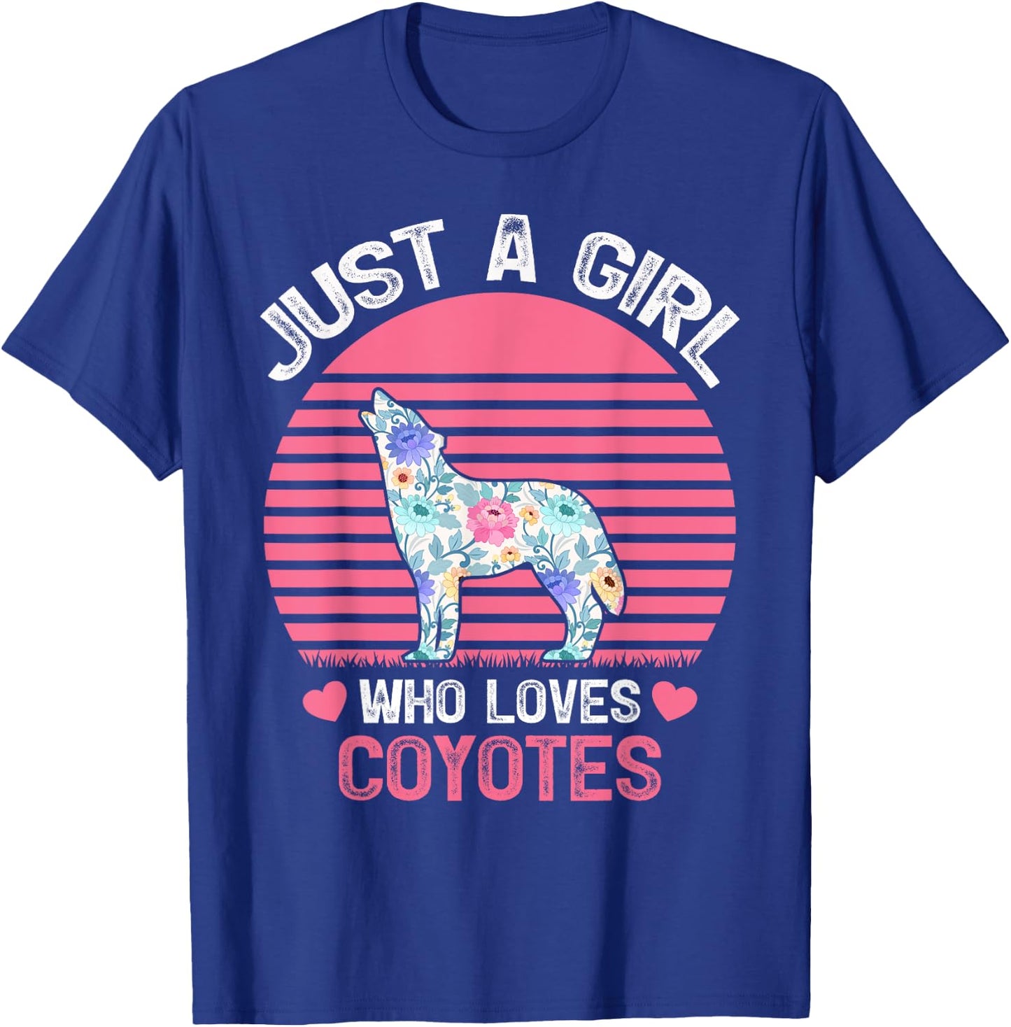 Coyote Animal Lover Just A Girl Who Loves Coyotes T-Shirt - T-Shirt | Royal