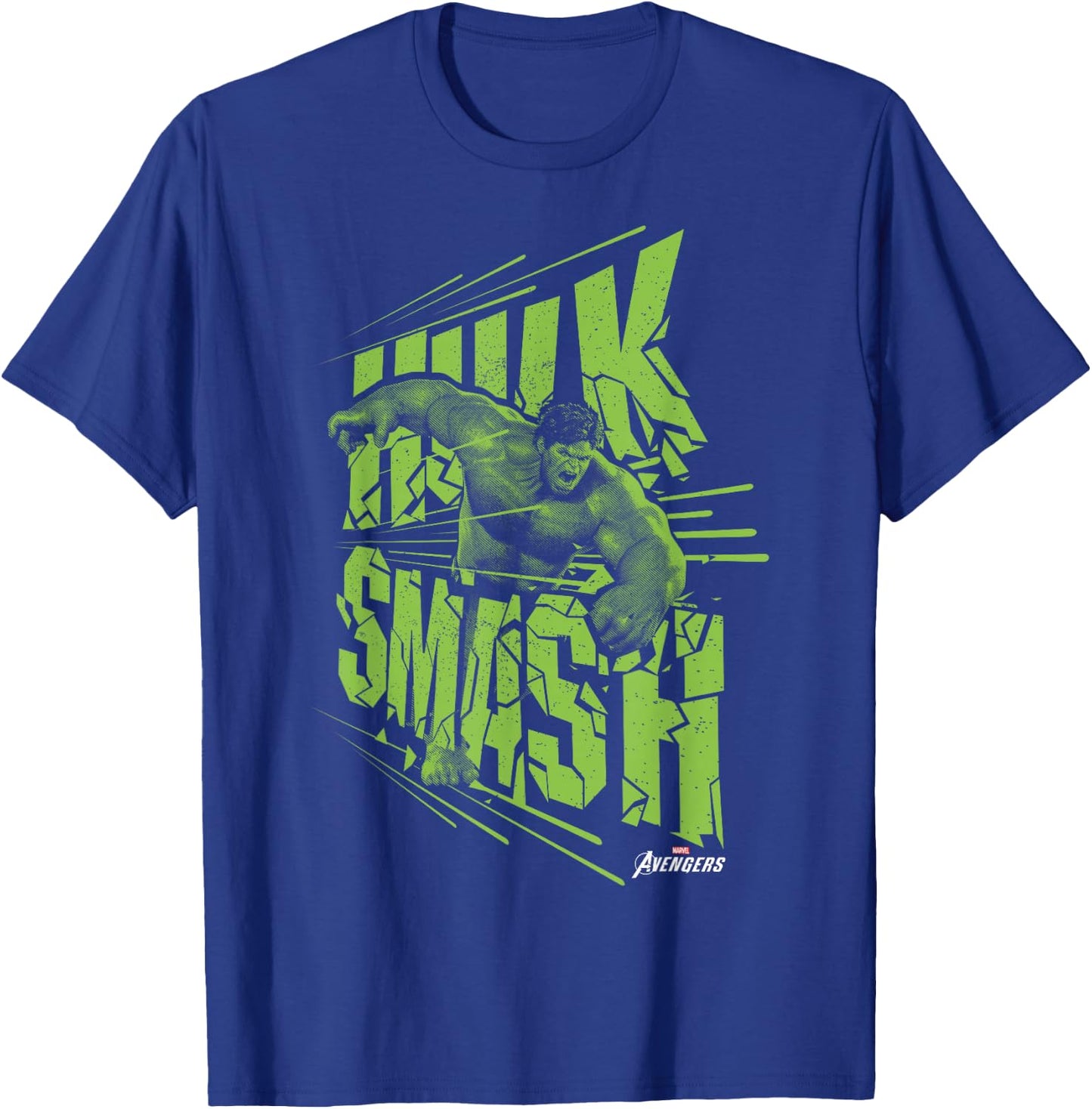 Marvel Avengers Game Hulk Smash Portrait T-Shirt - T-Shirt | Royal