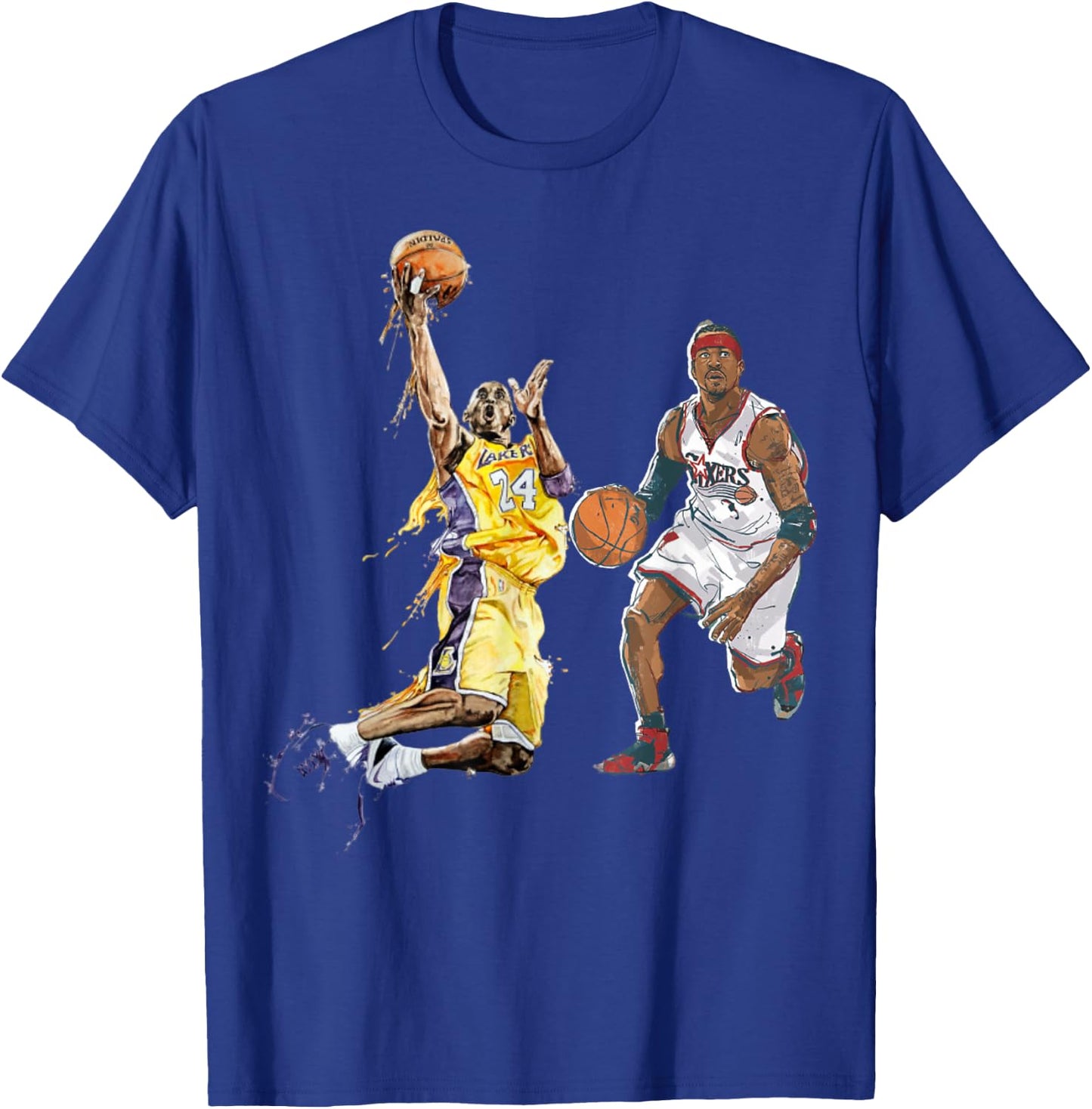 Basketball Stars Legends Vintage Retro Shirt T-Shirt - T-Shirt | Royal