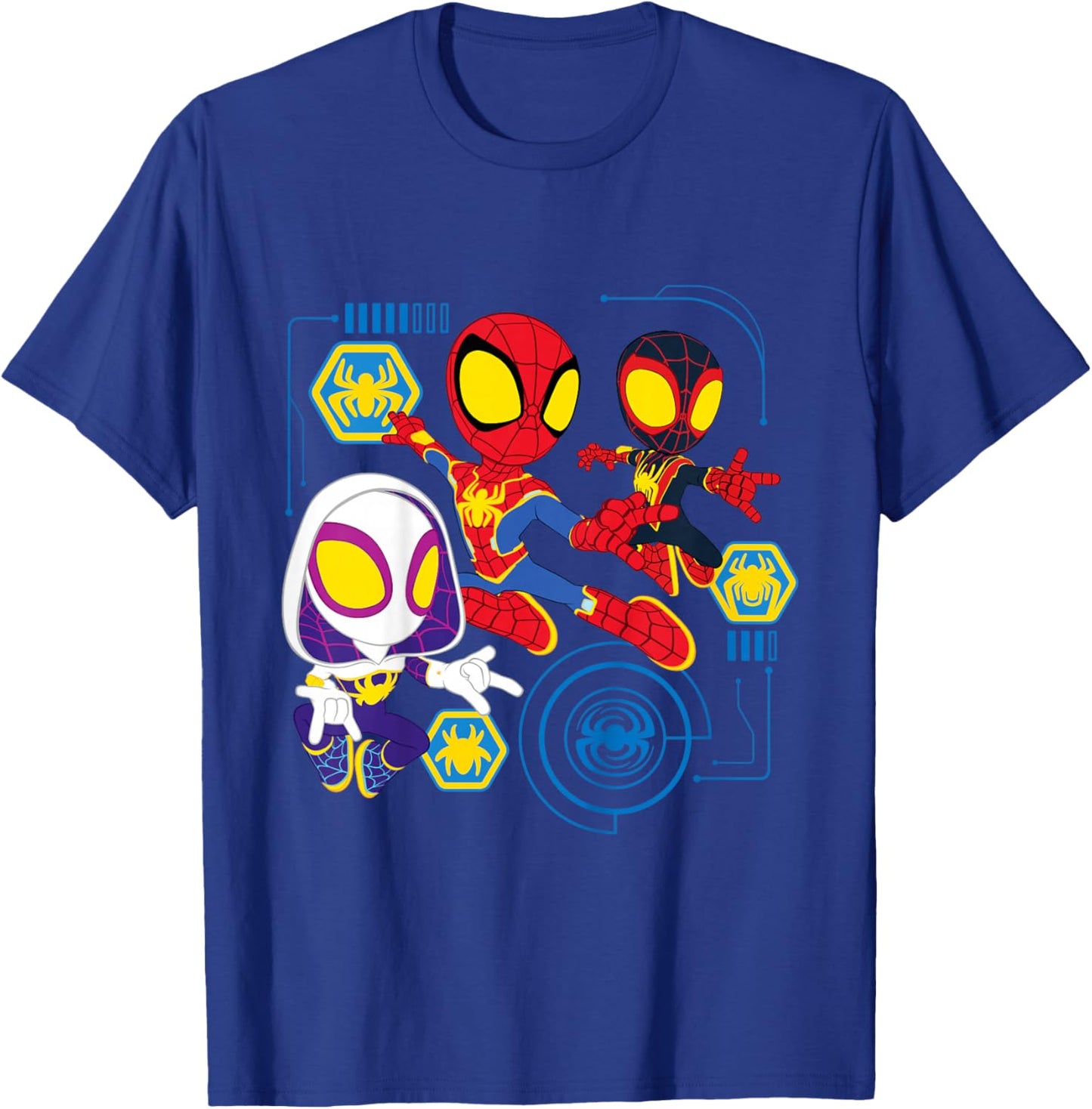 Marvel Spidey and His Amazing Friends Web-Spinners Heroes T-Shirt - T-Shirt | Royal