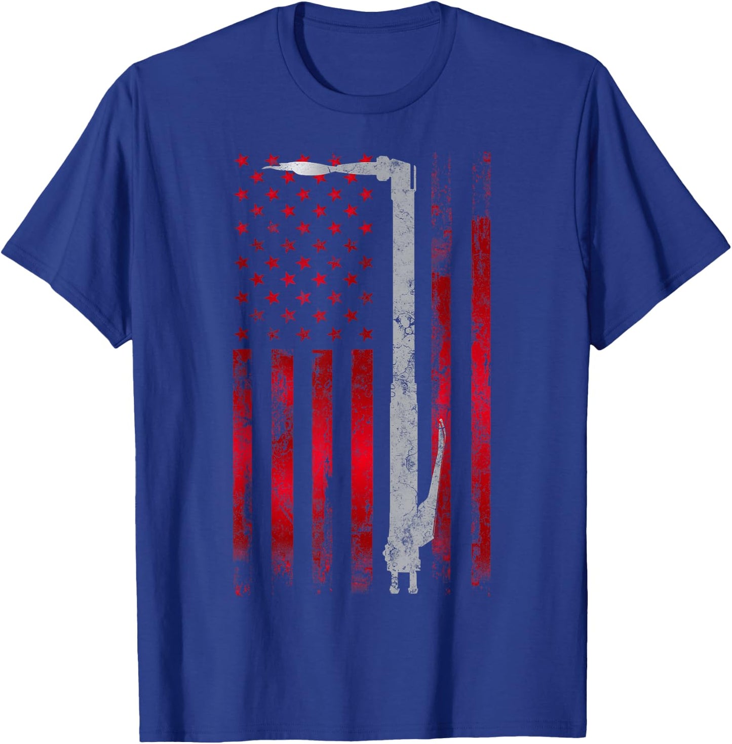 Welding Vintage Patriotic USA American Flag Welder gift T-Shirt - T-Shirt | Royal