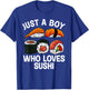 Cute Sushi Design Boys Japanese Sushi Roll Lover T-Shirt - T-Shirt | Royal