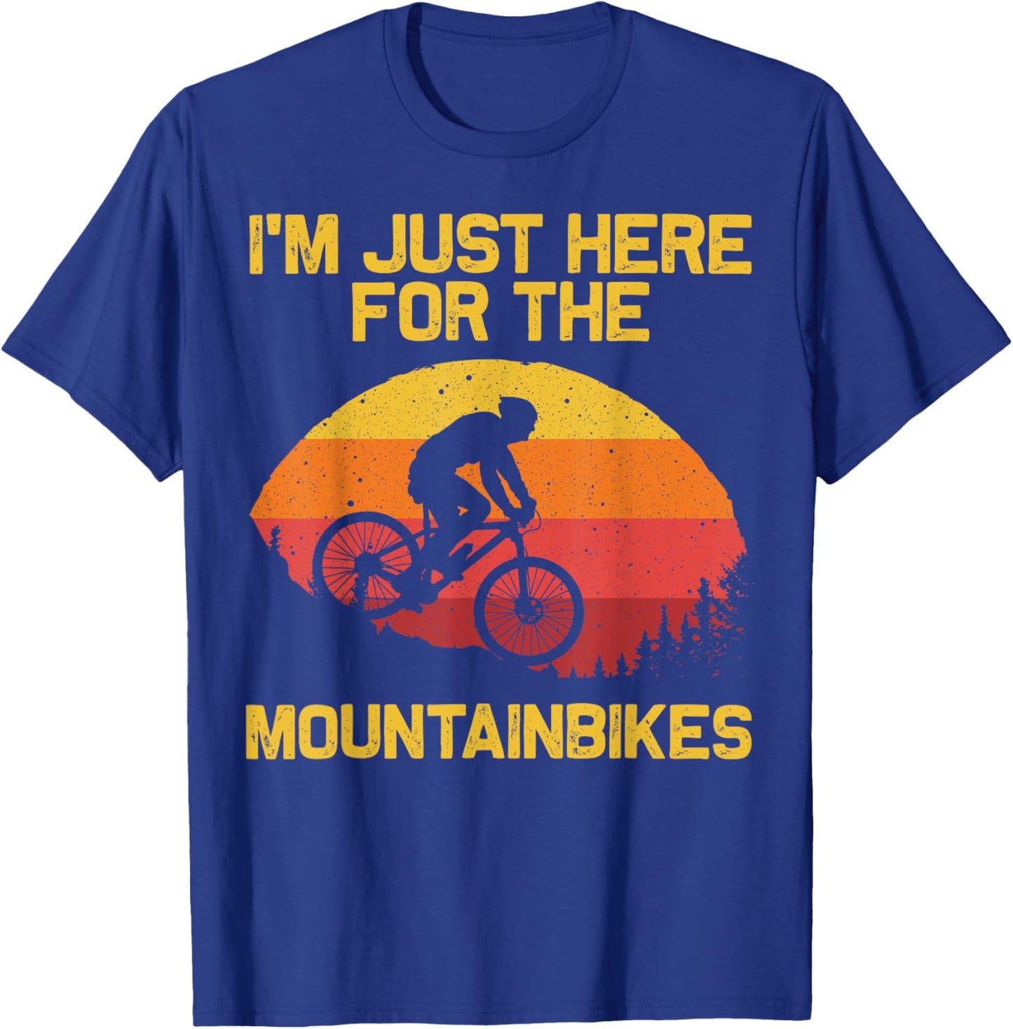 Cool Mountain Biking Women Biker MTB Bicycle Bike T-Shirt - T-Shirt | Royal