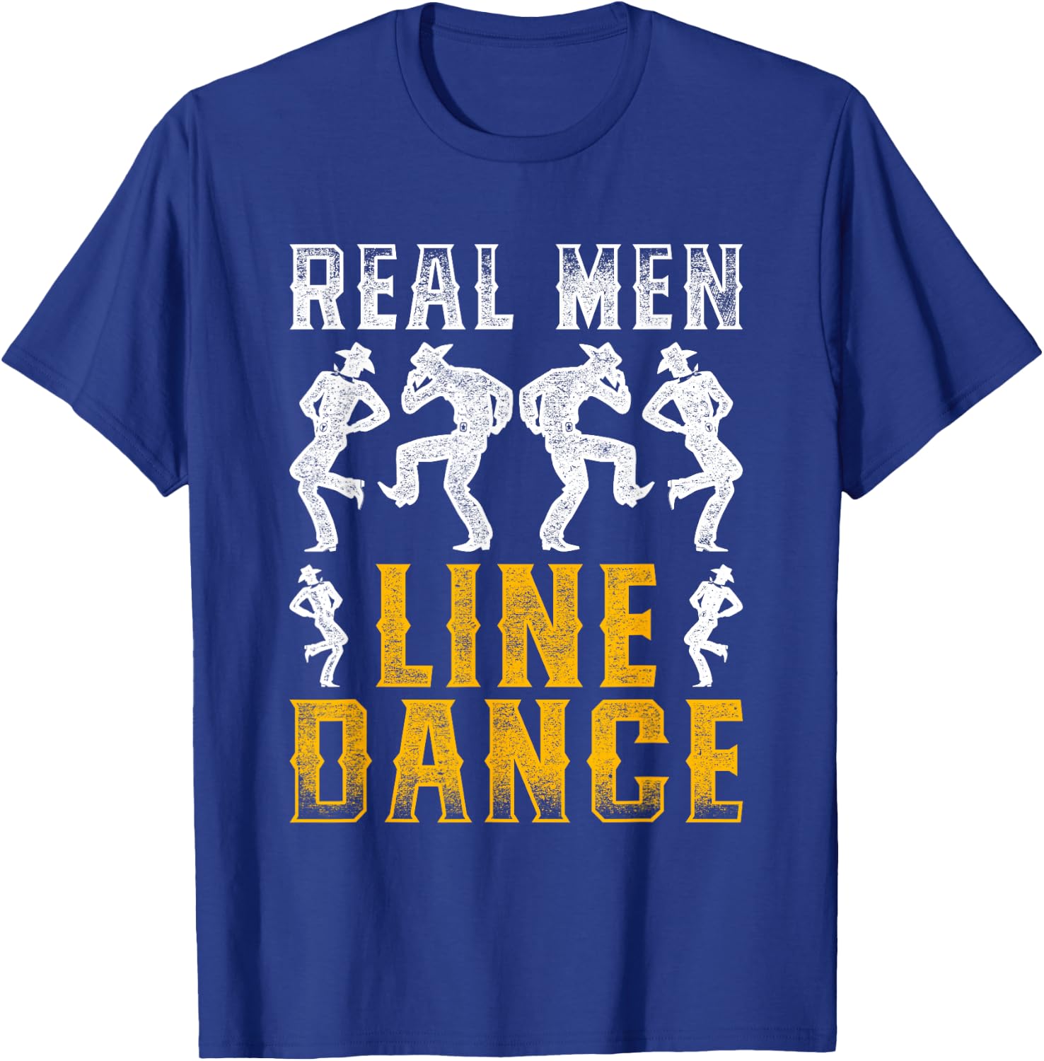 Real Men Line Dance T-Shirt - T-Shirt | Royal