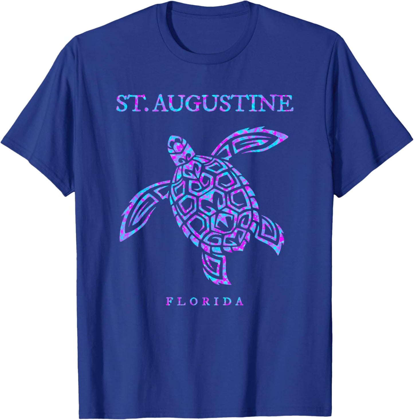 St. Augustine Florida Sea Turtle Beach Vacation Souvenir T-Shirt - T-Shirt | Royal