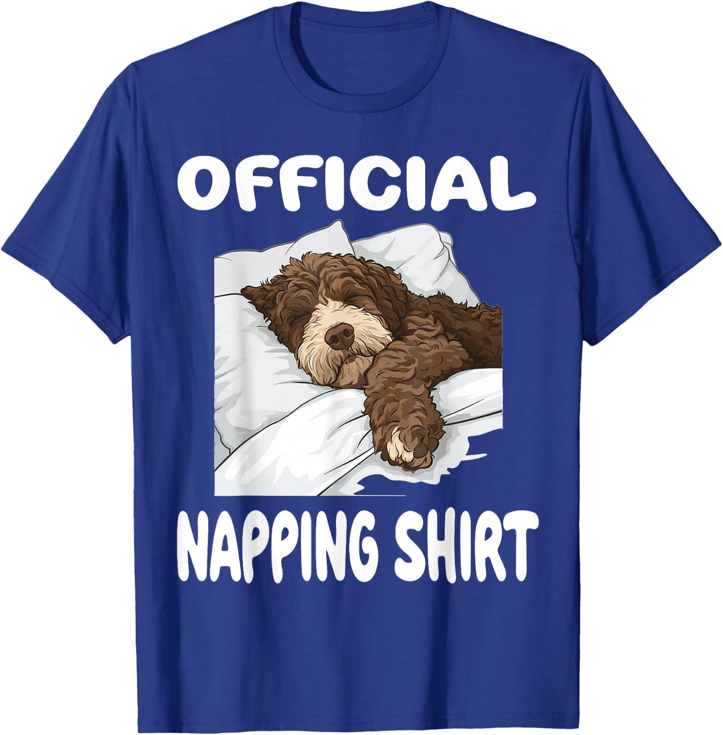 Bernedoodle Dog Pajamas Nightgown Official Napping T-Shirt - T-Shirt | Royal