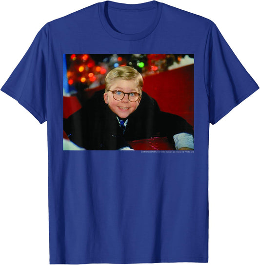 A Christmas Story Ralphie Smile Photo T-Shirt - T-Shirt | Royal