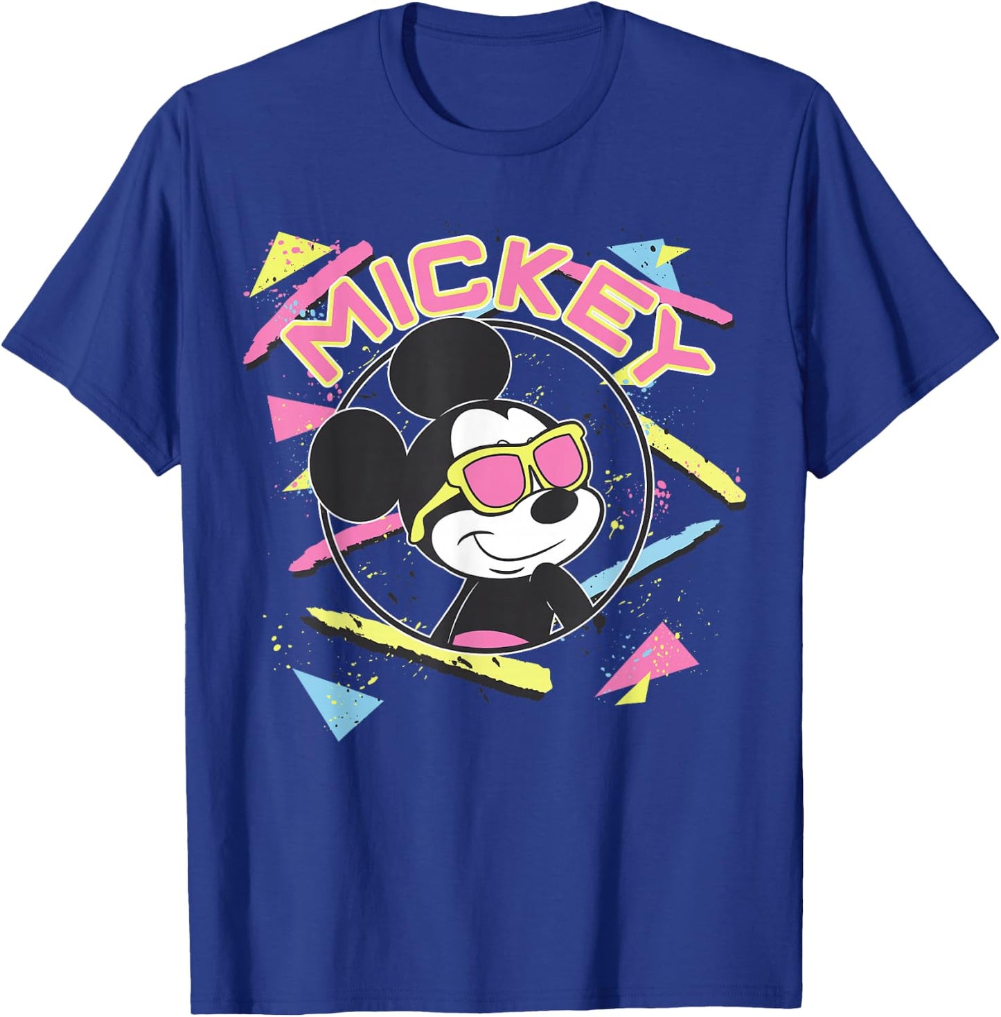 Disney Mickey and Friends Mickey Mouse 90's Portrait T-Shirt - T-Shirt | Royal