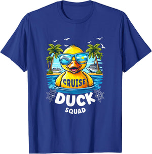 Funny Duck Cruise Rubber Duck Squad Vaction Cruise Ship T-Shirt - T-Shirt | Royal