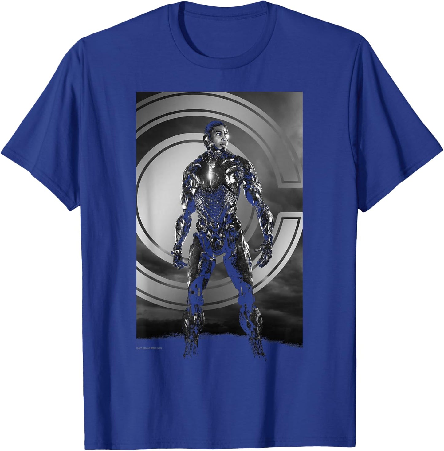 DC Comics Justice League Snyder Cut Cyborg Poster T-Shirt - T-Shirt | Royal