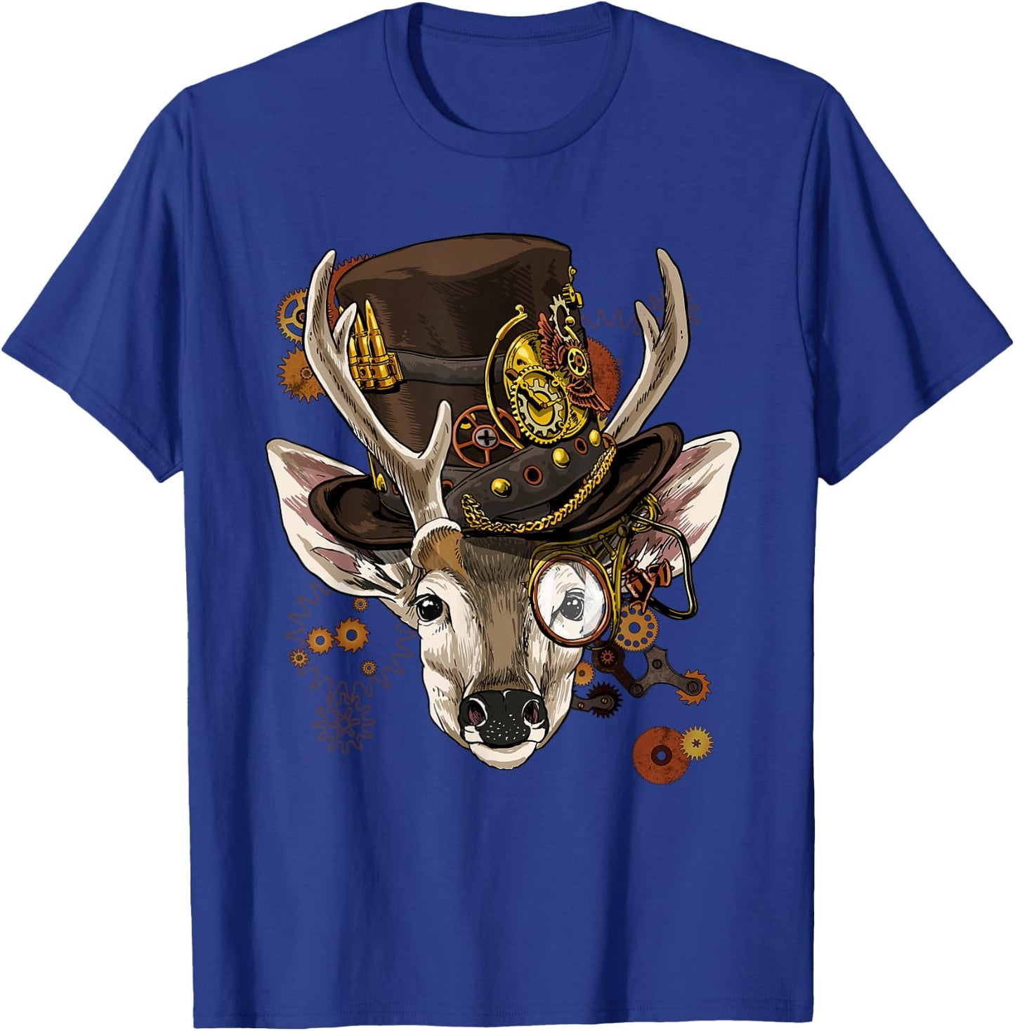 Steampunk Deer Steampunk Deer Animal Lovers T-Shirt - T-Shirt | Royal