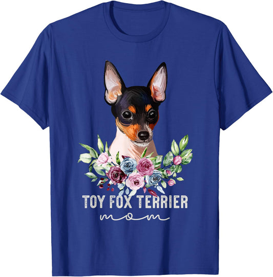 Toy Fox Terrier Shirt Gifts Dog Mum T-Shirt - T-Shirt | Royal