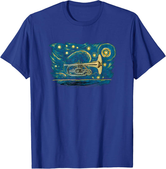 Retro Vintage Style Mellophone T-Shirt - T-Shirt | Royal