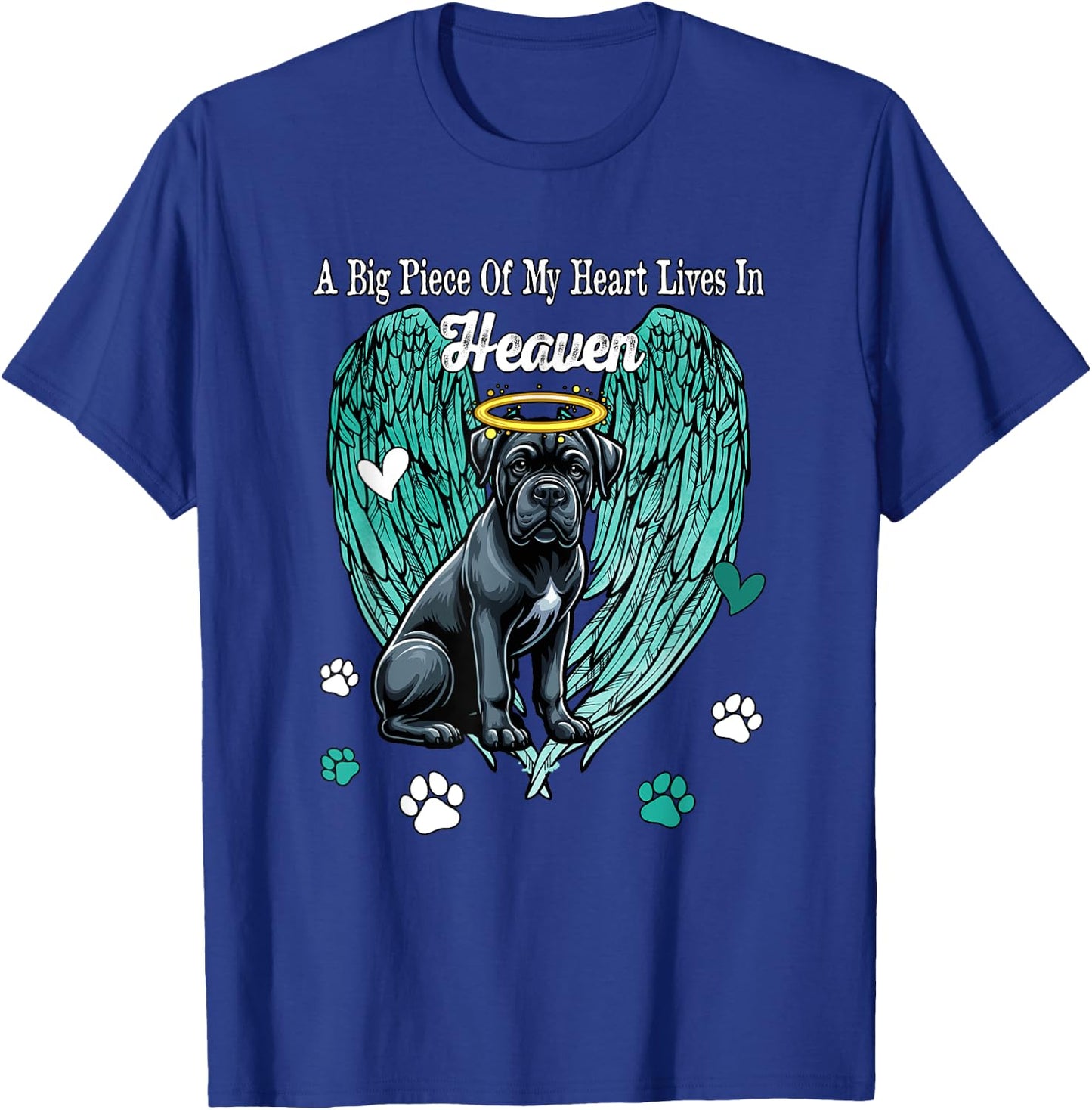 Heart Lives In Heaven Costume Cane Corso Memories Owner T-Shirt - T-Shirt | Royal