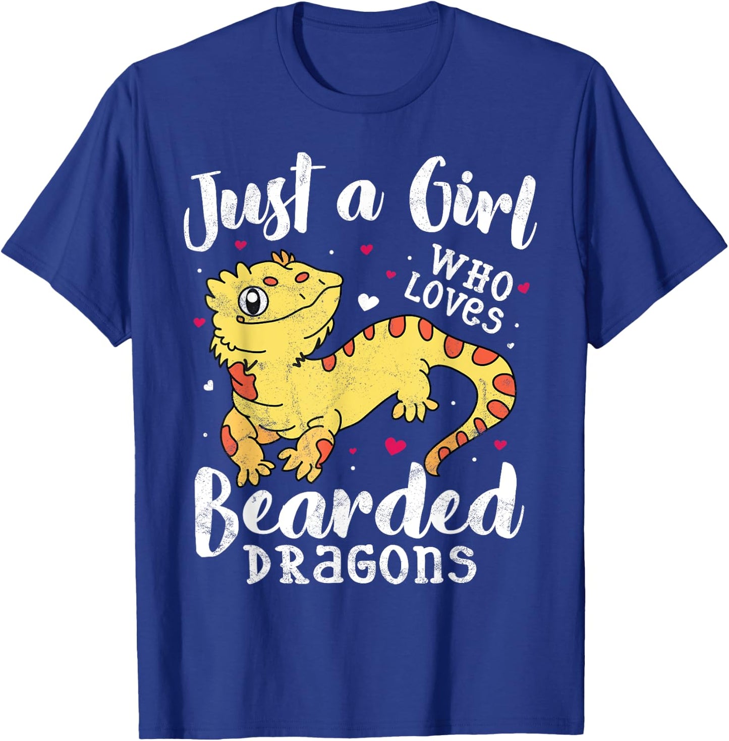 Just a girl, the bearded dragon women's children's mum T-Shirt - T-Shirt | Royal