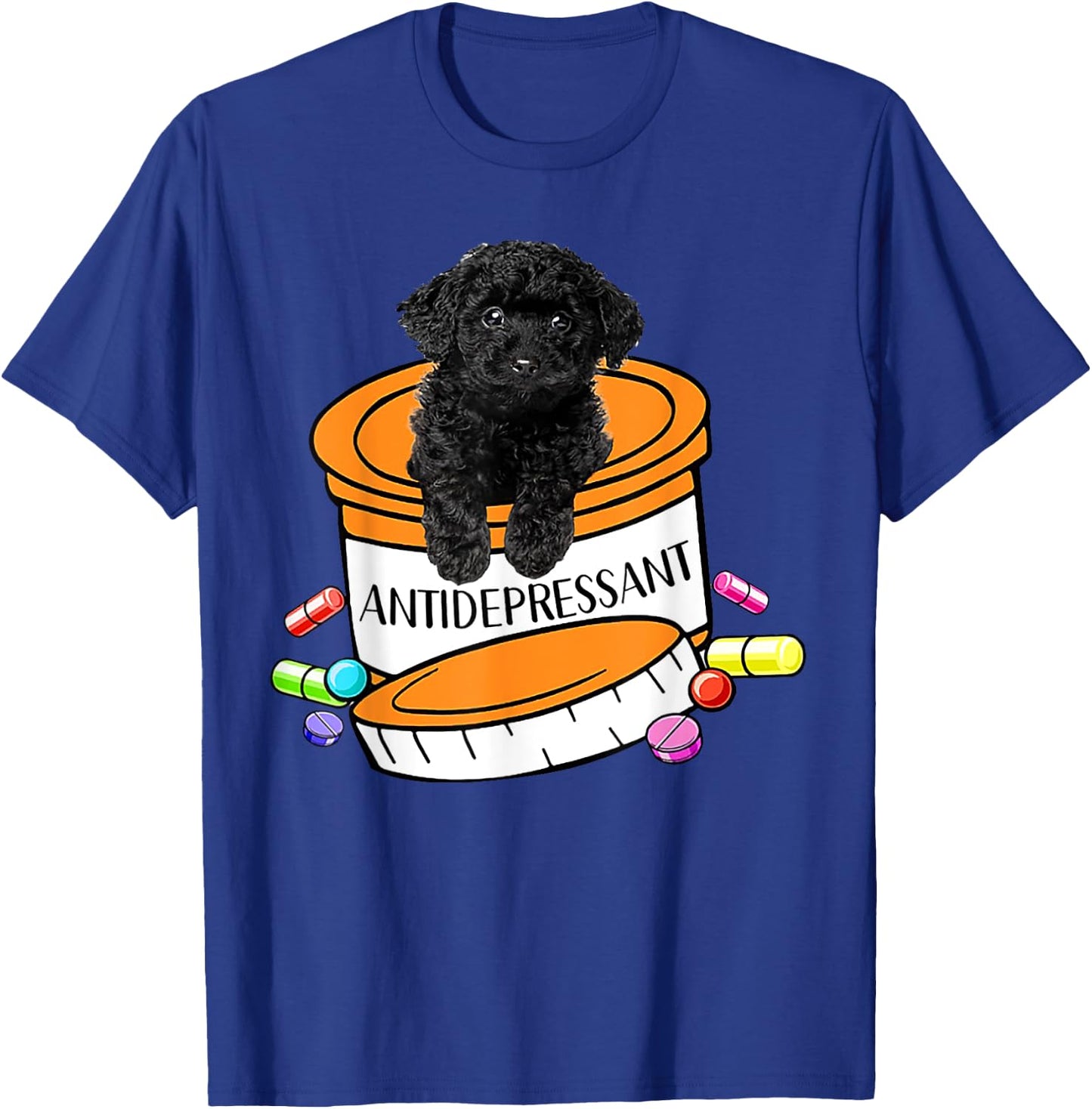Basset Hound antidepressant T-Shirt - T-Shirt | Royal