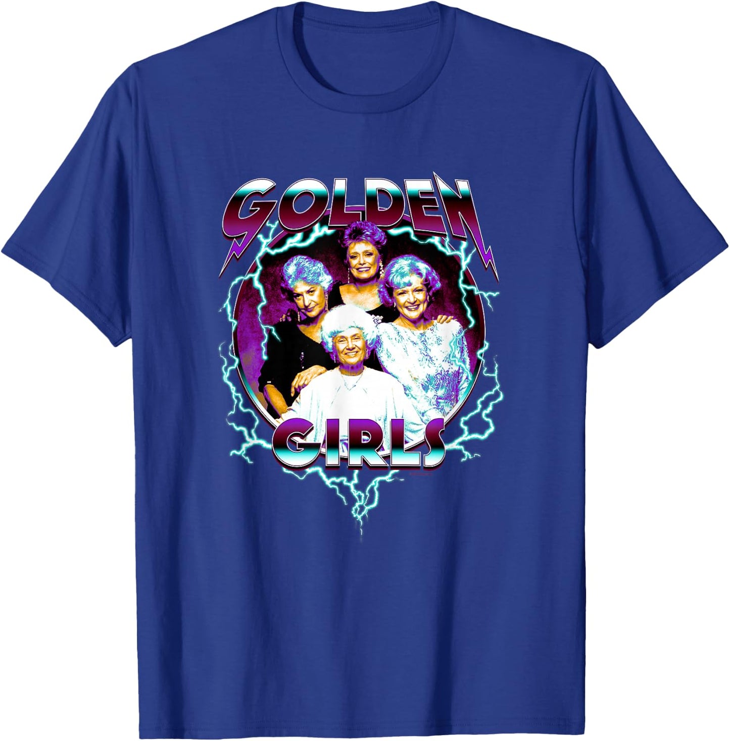The Golden Girls Iconic 80s Metal Vibes Group Shot Portrait T-Shirt - T-Shirt | Royal