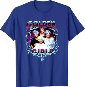 The Golden Girls Iconic 80s Metal Vibes Group Shot Portrait T-Shirt - T-Shirt | Royal