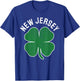 St. Patrick's Day Shamrock New Jersey Irish Green Clover T-Shirt - T-Shirt | Royal