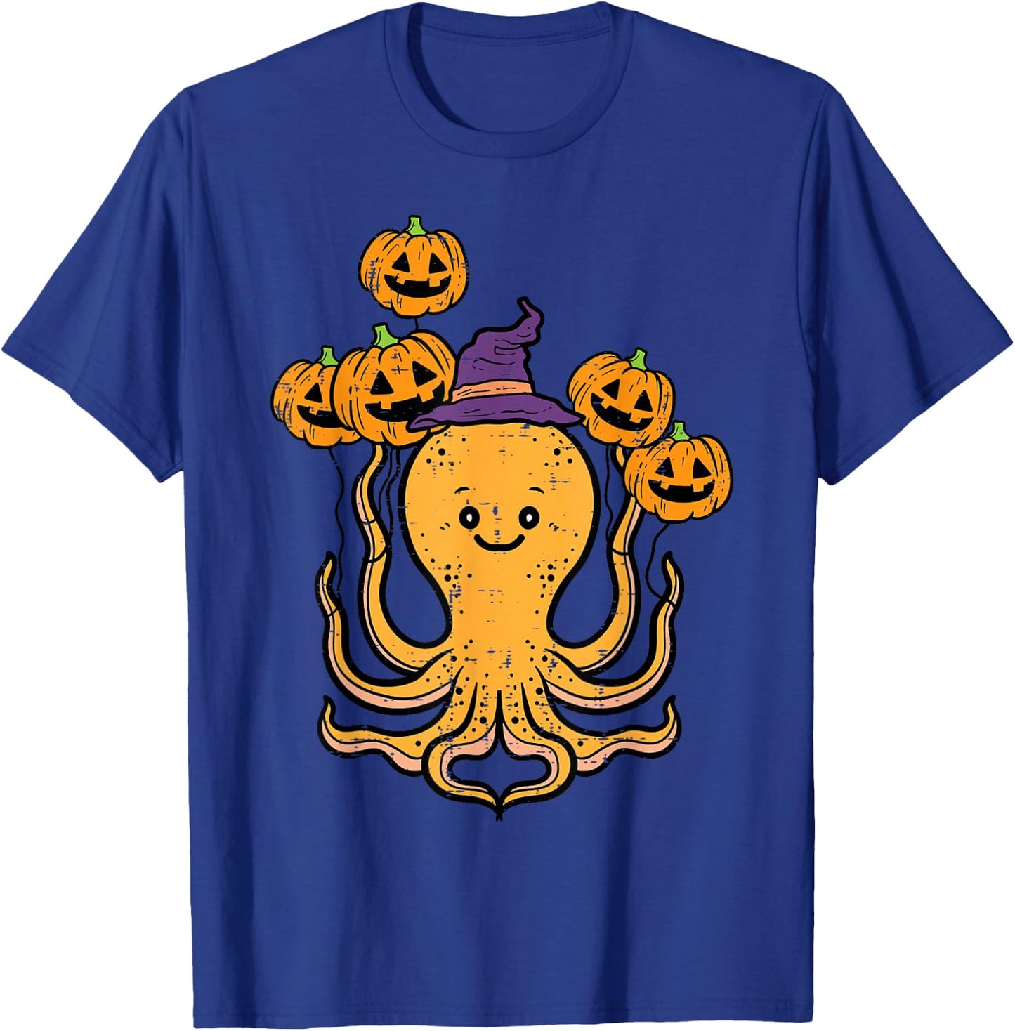 Halloween Octopus Fun Fall Costume Men Women Kids Boys Girls T-Shirt - T-Shirt | Royal