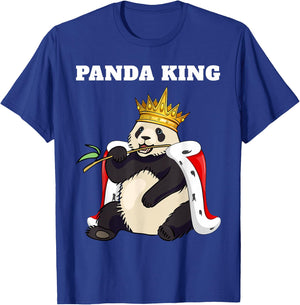 Panda King | Panda Design | Boys Panda T-Shirt - T-Shirt | Royal