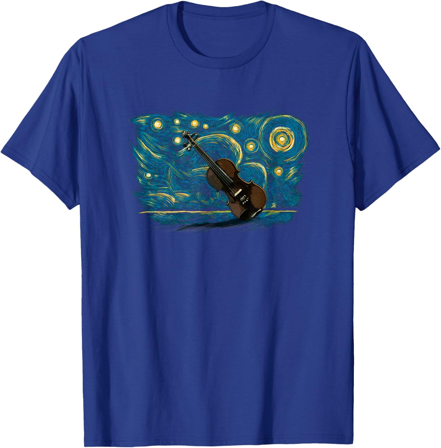 Retro Vintage Style Fiddle T-Shirt - T-Shirt | Royal