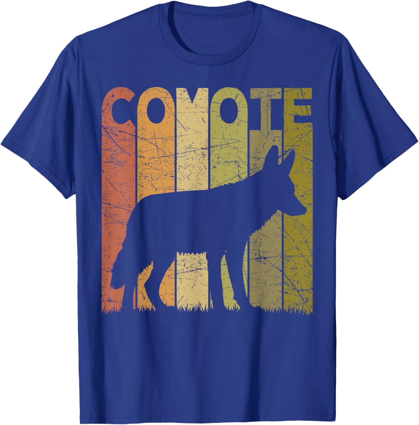 Coyote Vintage Wild Animal Retro Coyote Hunter T-Shirt - T-Shirt | Royal