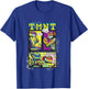 Teenage Mutant Ninja Turtles Retro Neon Comic Book Panels T-Shirt - T-Shirt | Royal