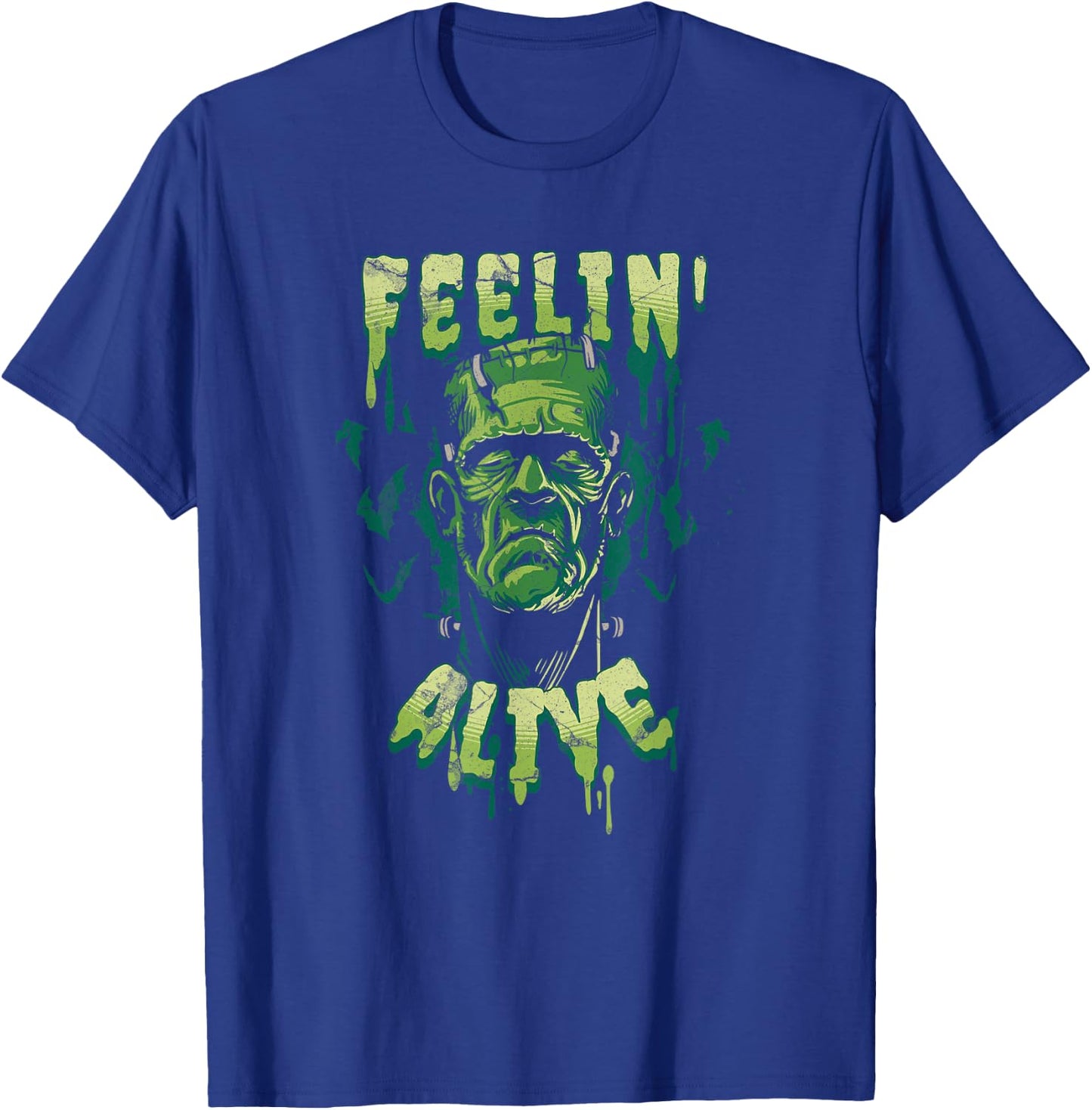 Frankenstein Monster Halloween Classic Horror Flick Costume T-Shirt - T-Shirt | Royal