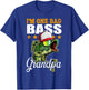 I'm One Bad Bass Grandpa Bass Fishing Father's Day Gift T-Shirt - T-Shirt | Royal