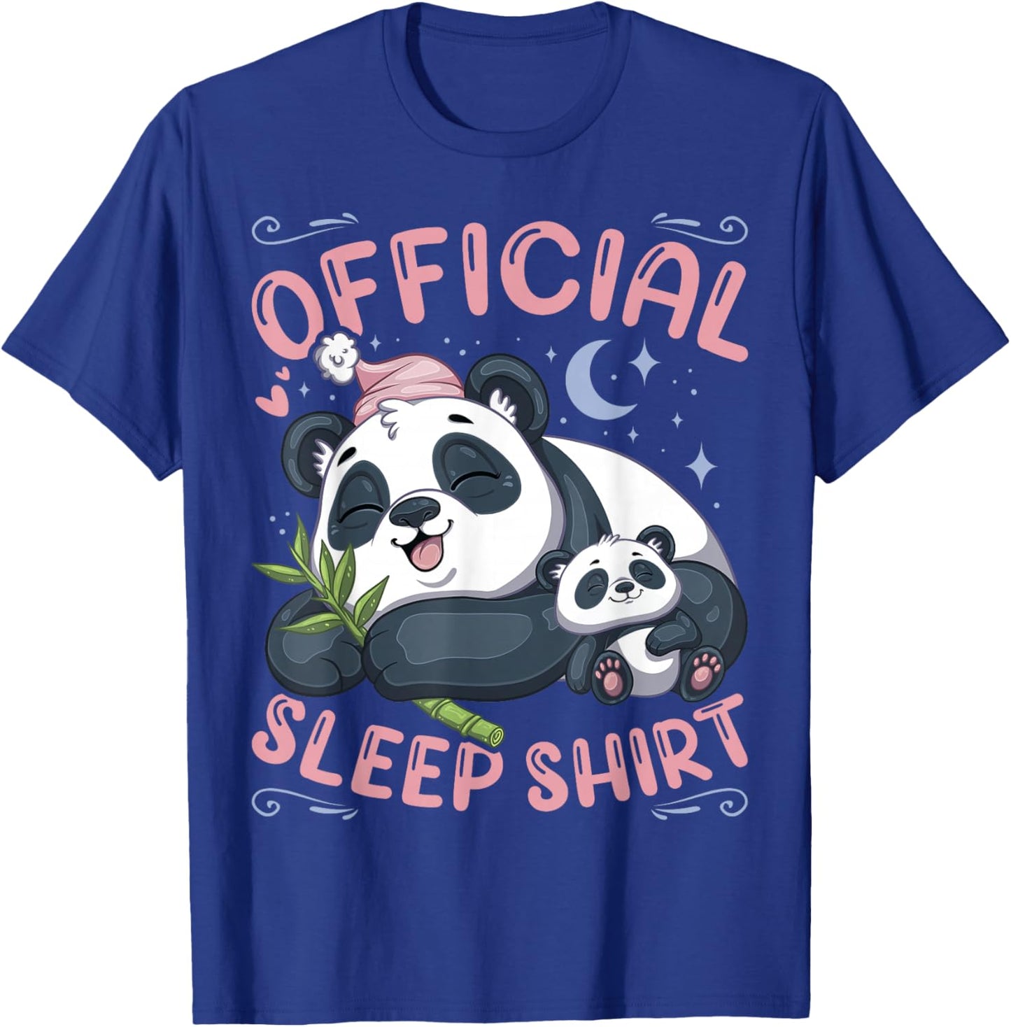 Official Sleep Shirt, Panda Bear with Puppy T-Shirt - T-Shirt | Royal
