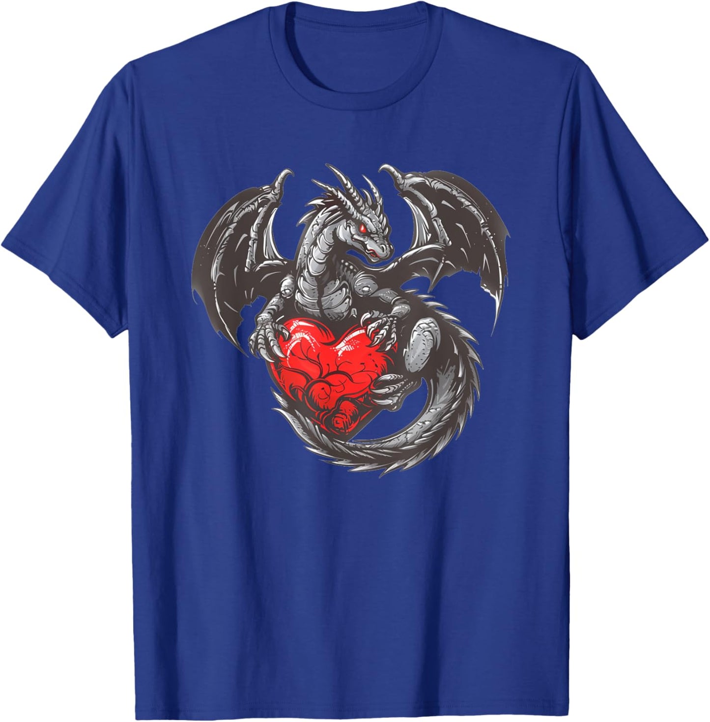 Nice Dragon with big red Heart Outfit T-Shirt - T-Shirt | Royal