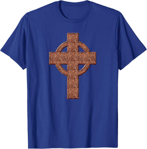 Christian Cross Coffee Beans T-Shirt - T-Shirt | Royal