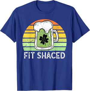 Shit Faced Vintage Beer Saint Patricks Fit Shaced Drinking T-Shirt - T-Shirt | Royal