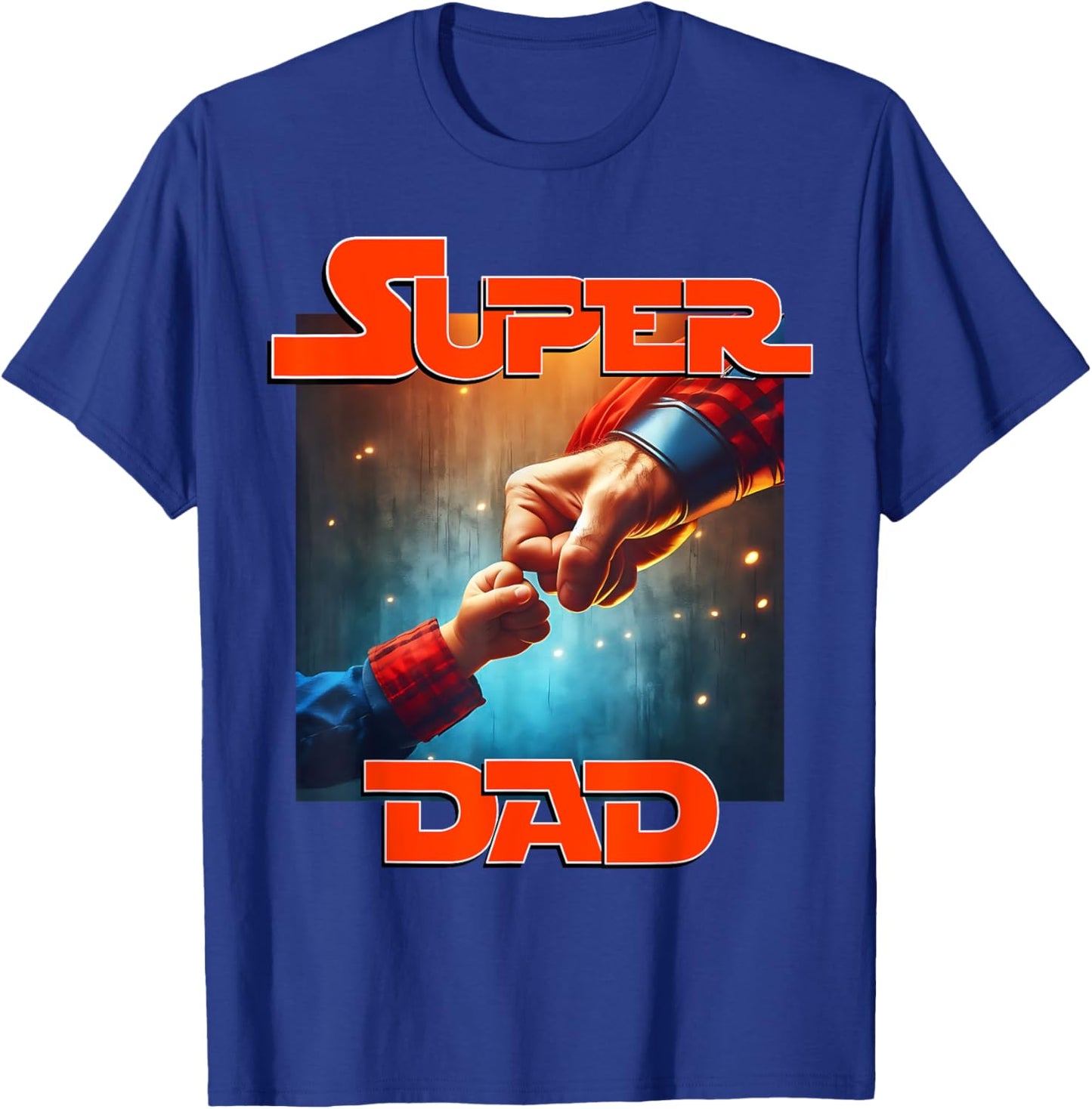 Superdad Father's Day fist Bump T-Shirt - T-Shirt | Royal