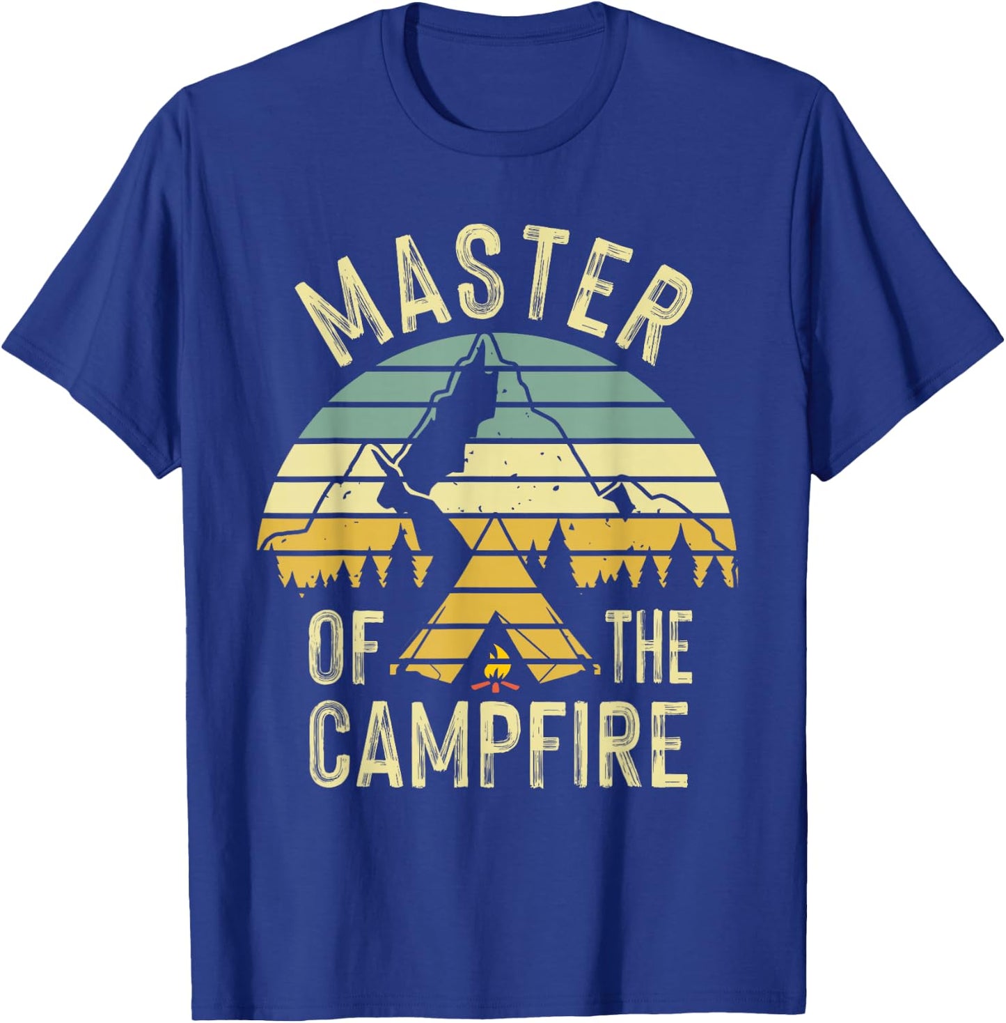 Cool Master Campfire Funny Camping Gift Kids Men Women T-Shirt - T-Shirt | Royal