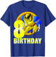 Marvel X-Men Wolverine 8th Birthday Badge T-Shirt - T-Shirt | Royal
