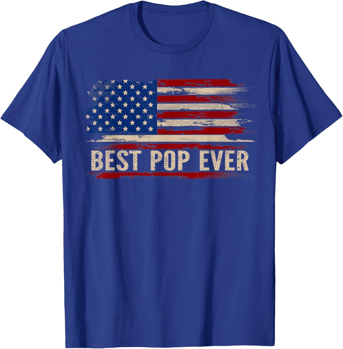 Vintage Best Pop Ever American Flag T-Shirt - T-Shirt | Royal