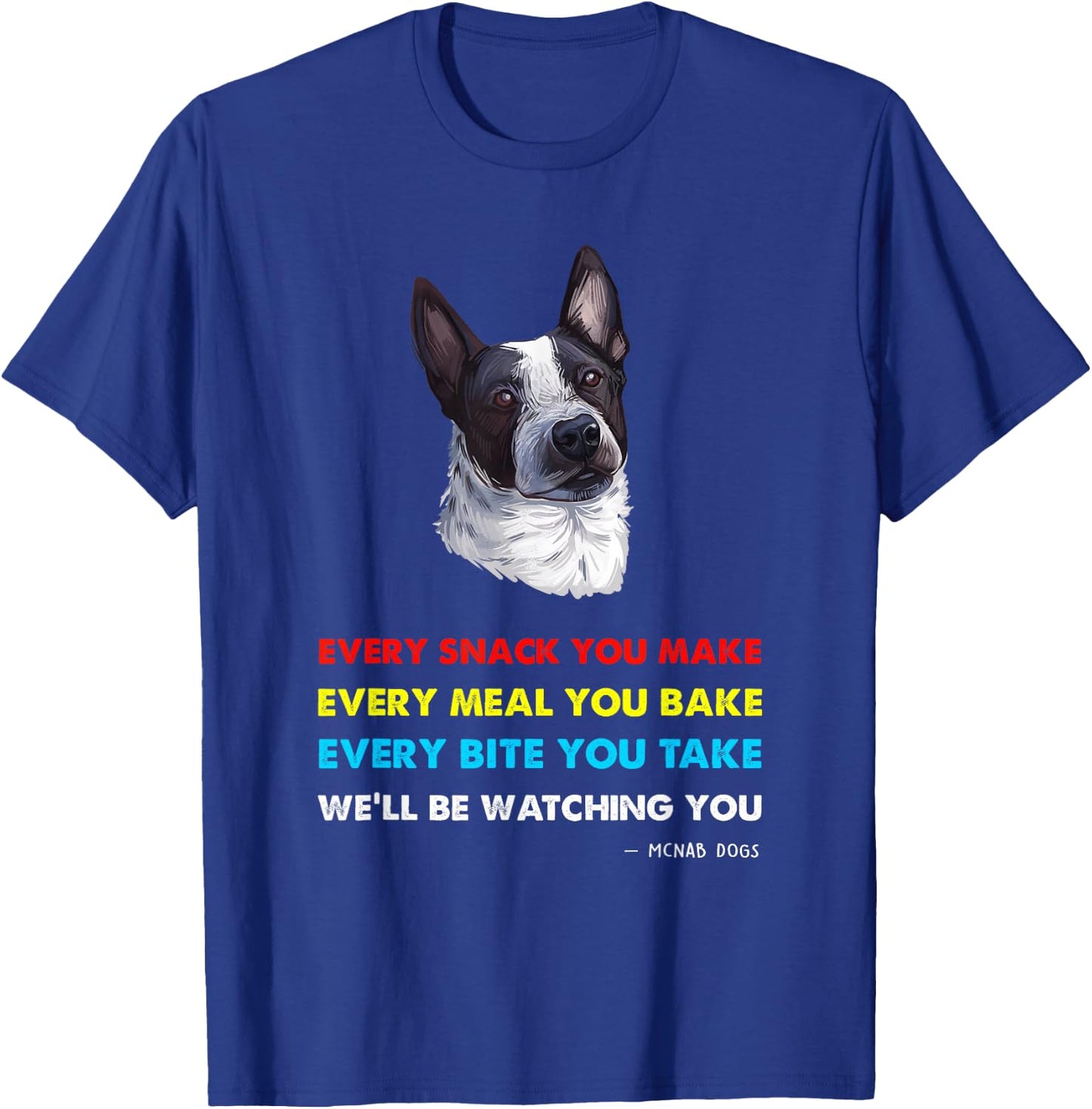 McNab Dog Shirt | McNab T-Shirt - T-Shirt | Royal