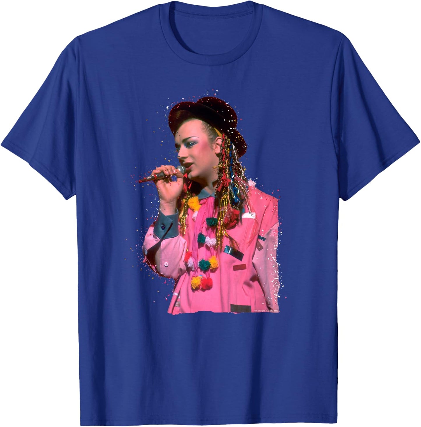 TV Times Boy George 80s Particle Effect T-Shirt - T-Shirt | Royal