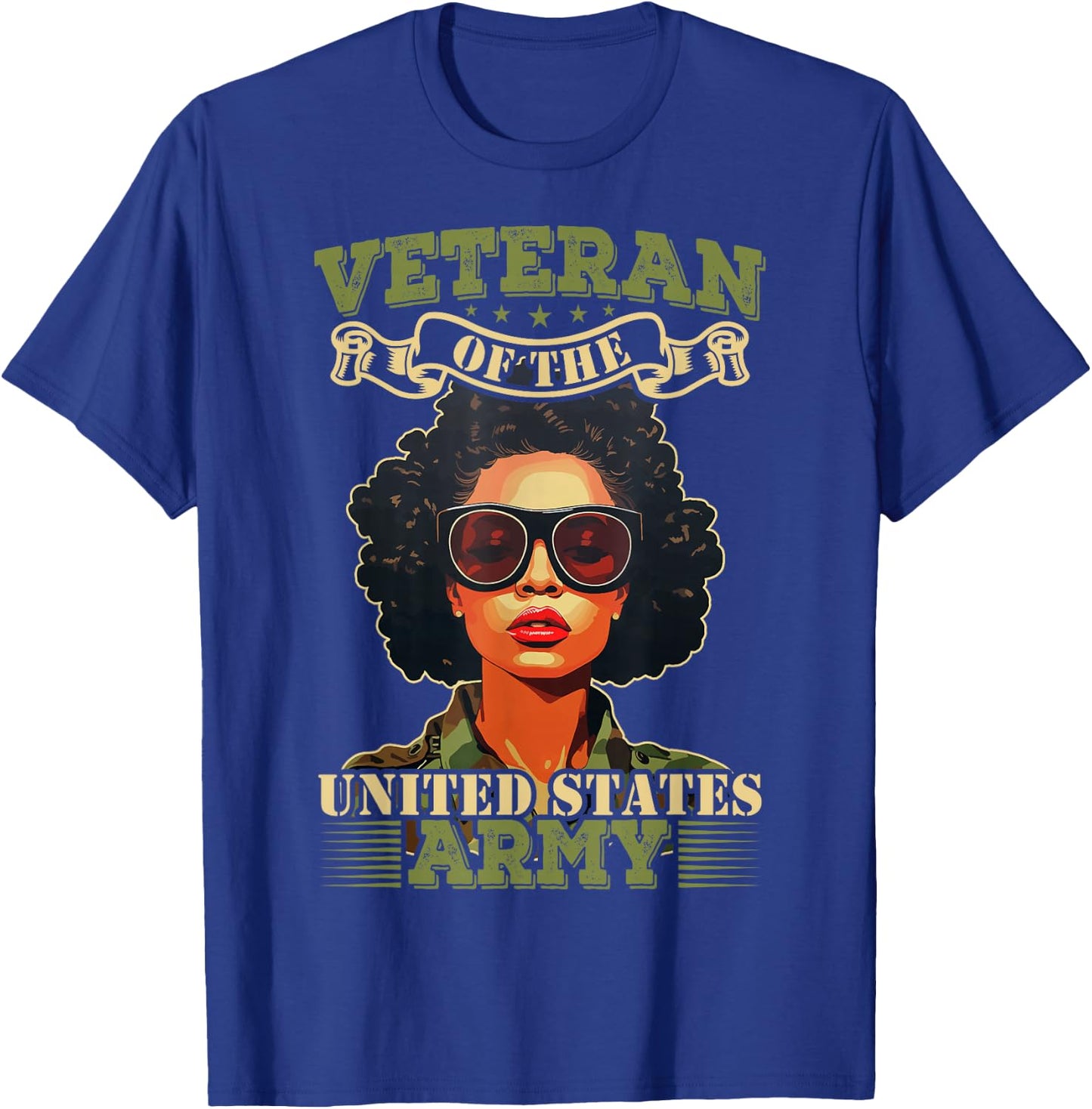 Veteran Of The United States Soldier Outfit Rockabilly Woman T-Shirt - T-Shirt | Royal