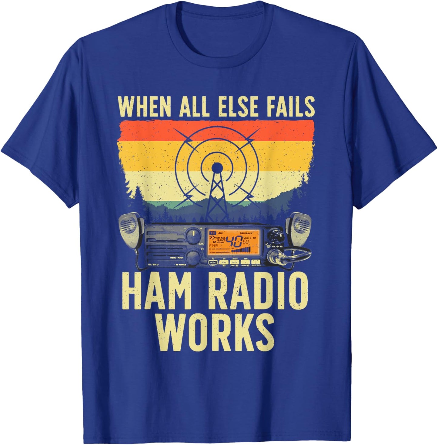 Funny Ham Radio Art Women Amateur Radio Ham Operator T-Shirt - T-Shirt | Royal