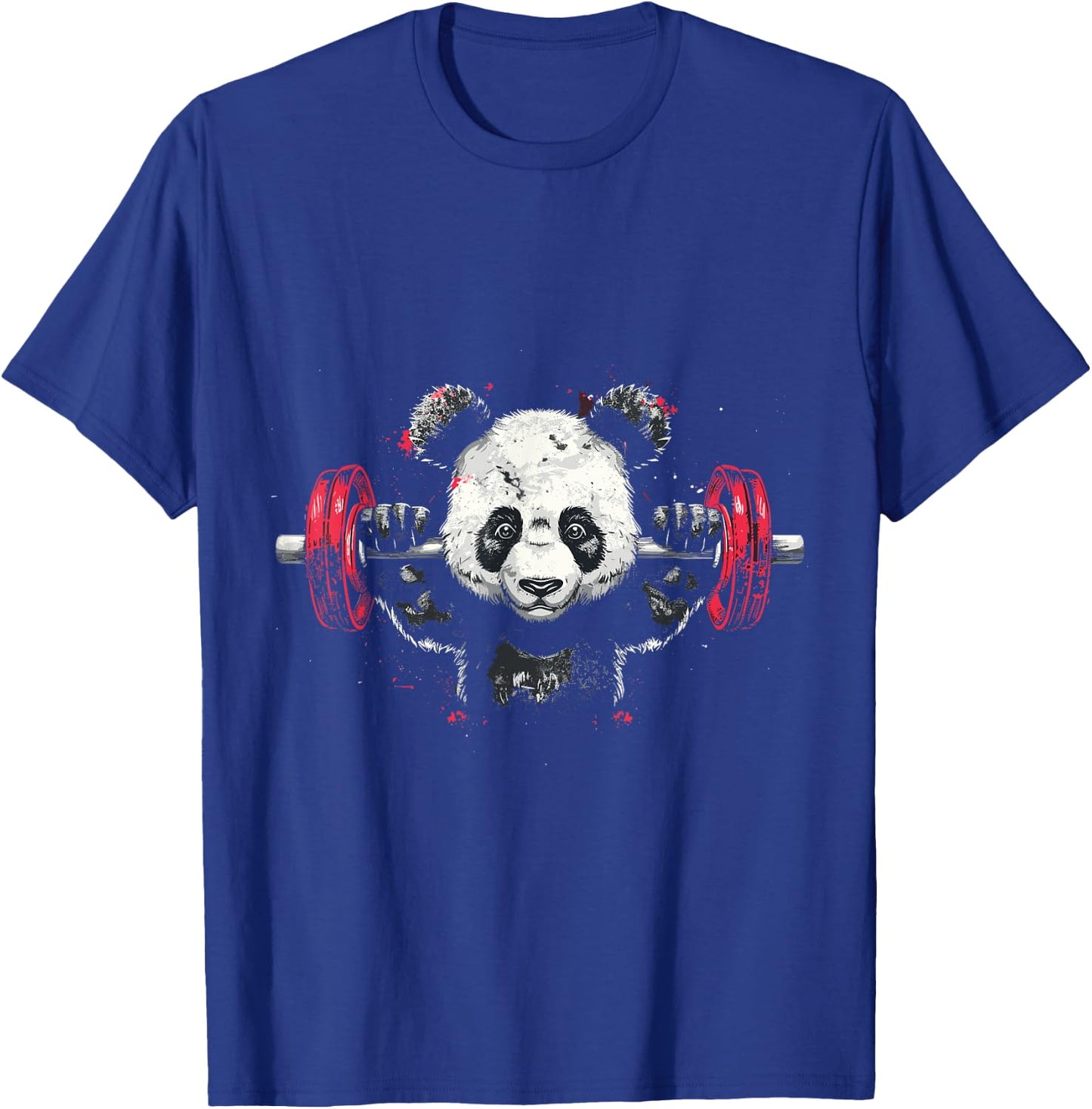 Panda Bear Deadlift, Weightlifting Gym Design T-Shirt - T-Shirt | Royal