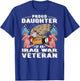 Proud Daughter Of An Iraq War Veteran - Military Vet's Child T-Shirt - T-Shirt | Royal