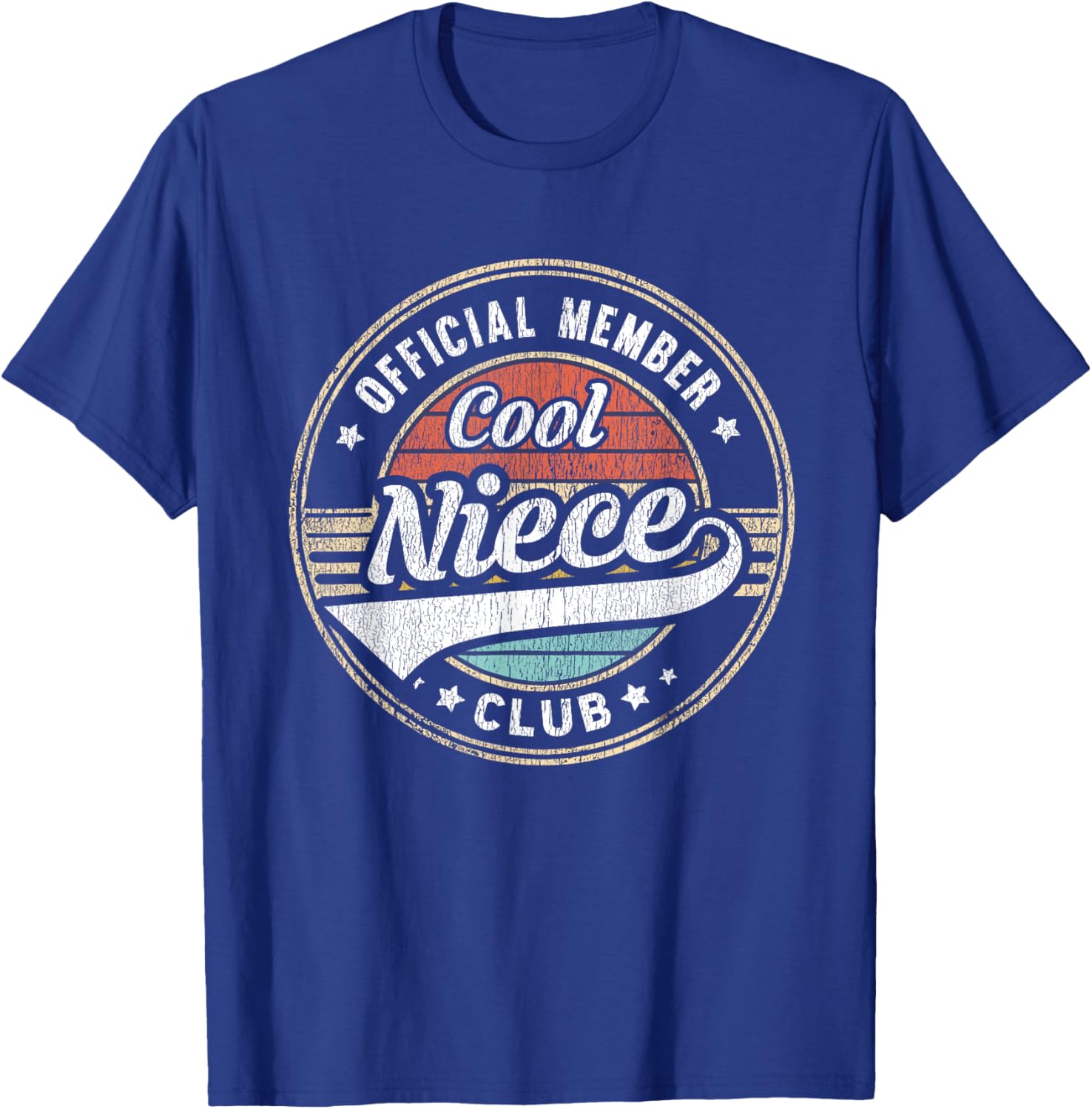 Official Member Cool Niece Club Funny Niece T-Shirt - T-Shirt | Royal