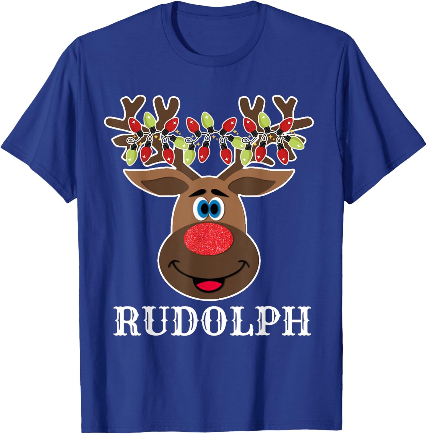 Santa Reindeer Rudolph Xmas Group Costume T-Shirt - T-Shirt | Royal