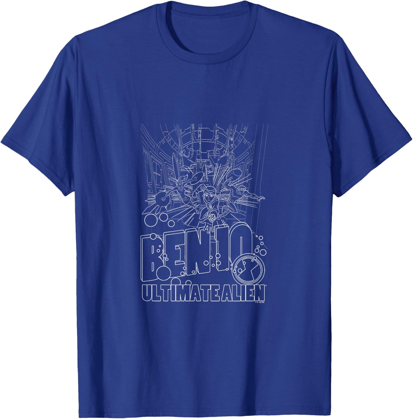 Ben 10 Ultimate Alien: Cosmic Destruction Main Trio Sketch T-Shirt - T-Shirt | Royal